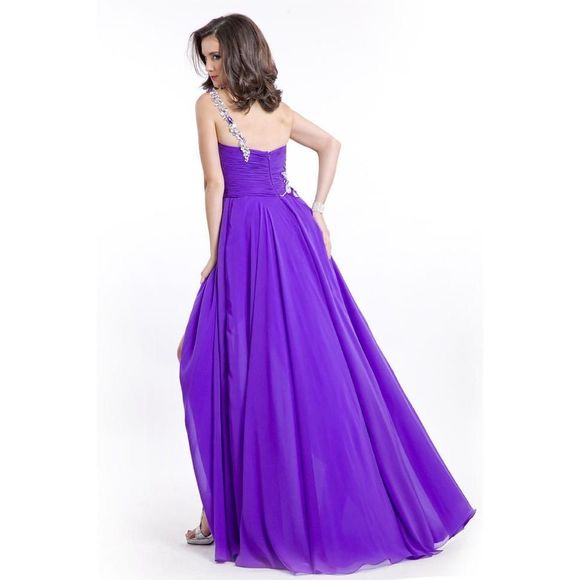 Purple Rachel Allan Size 6 A-line dress - Picture 1 of 2